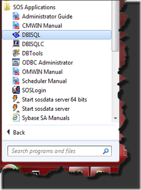 DBISQL_StartMenu